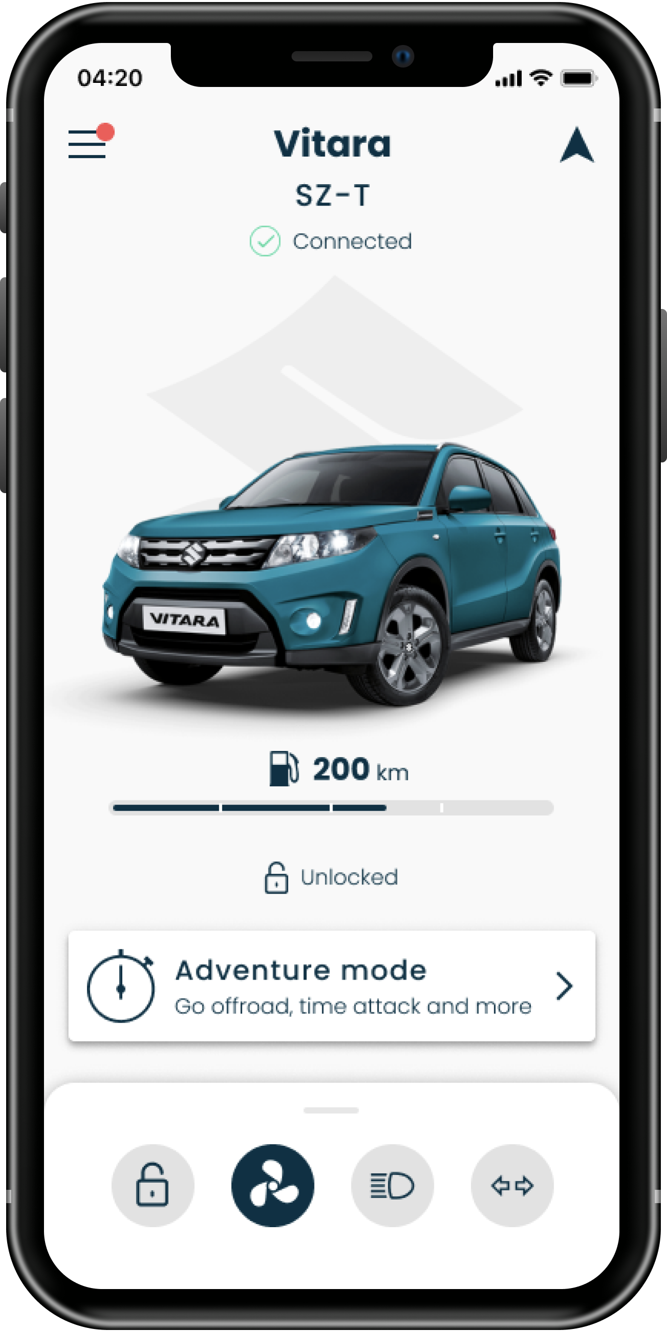 Suzuki Light UI style Mockup variation 5
