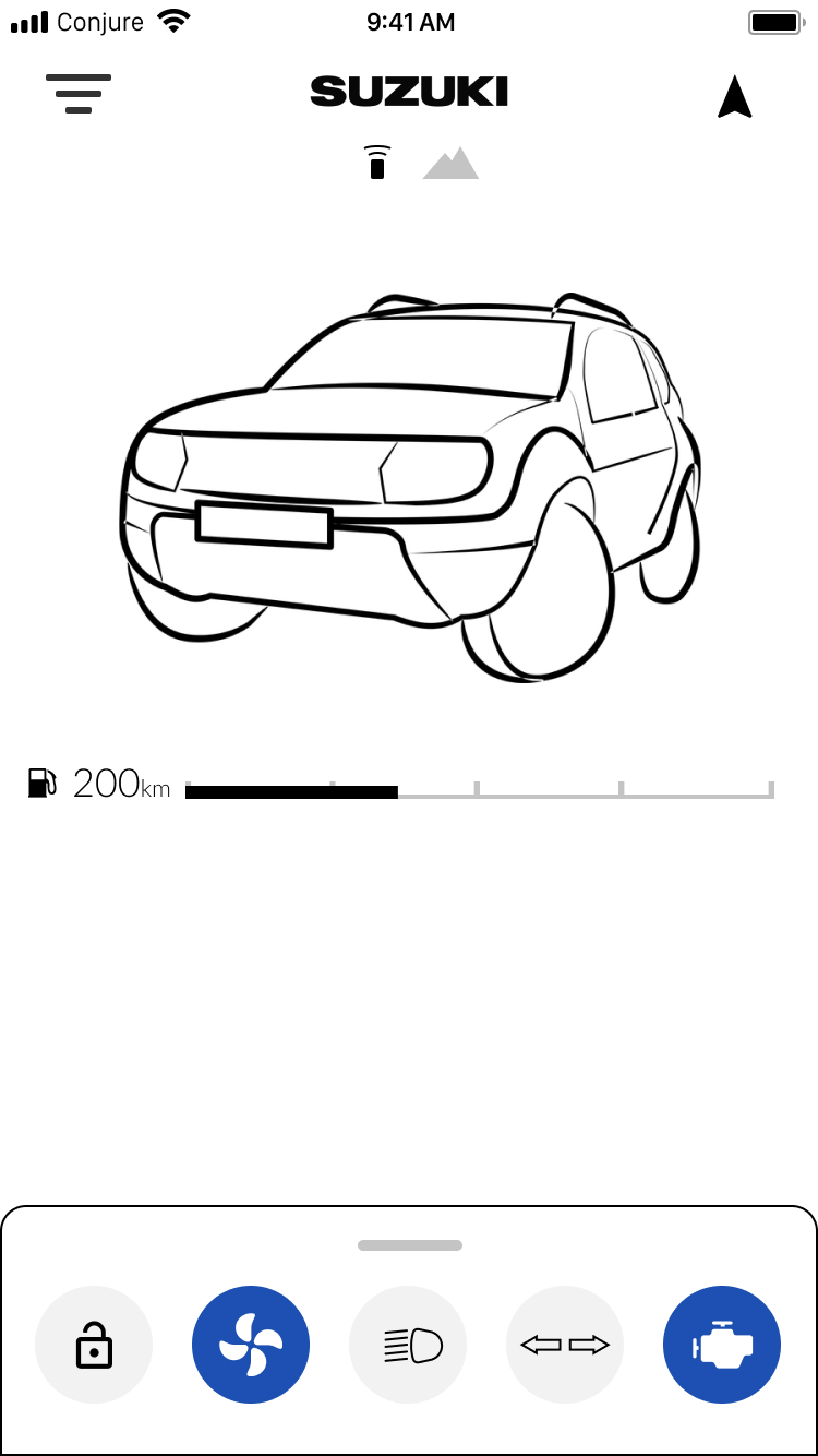 Wireframe - drawer + hamburger Wireframe - drawer + hamburger